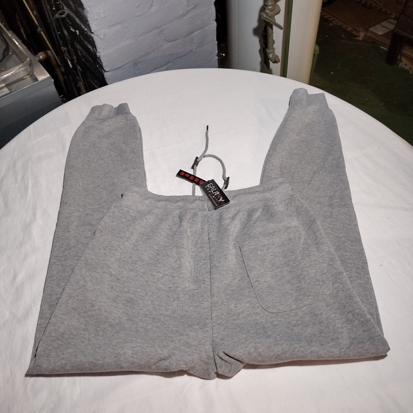 Galaxy by Harvic Heather Gray Slim Fit Joggers With Pockets - Picture 9 of 12